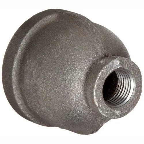 Ward Manufacturing BRJD 1-1/4 inch x 1/2 inch Black Malleable Iron Reducer, FIP x FIP