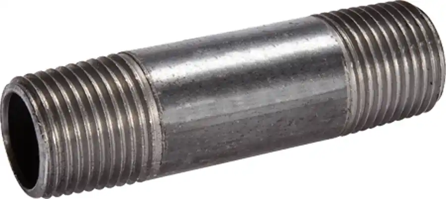 Mueller 584-070 Black Steel Nipple, 3/4 x 7 Standard Welded Threaded Black
