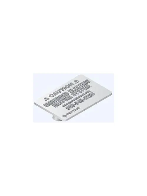 Raychem P000000659 Snow Melting Caution Sign