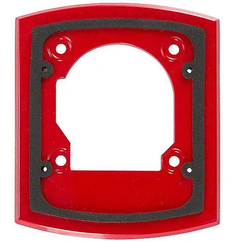 System Sensor WTP-SP Weatherproof Mounting Plate for Outdoor Speaker Devices Flush-Mount Red WTP-SP