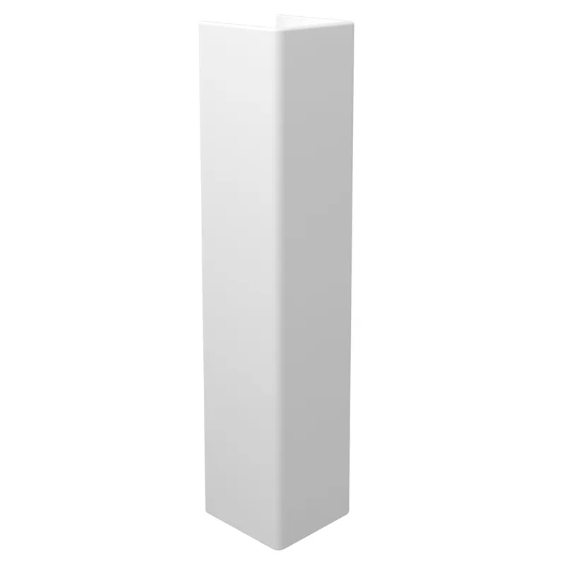 DXV D21025000.415 COSSU Canvas White Pedestal Sinks Fine Fire Clay