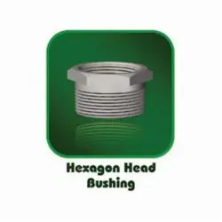Penn MACHINE 12203110 Hex Head Pipe Bushing, 3/4 x 1/2 in, NPT, Carbon Steel