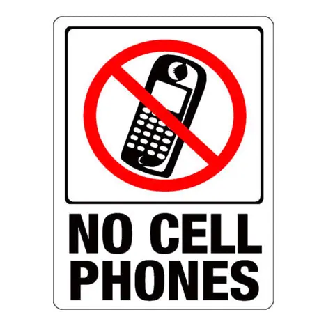 TRUE VALUE 20618 8.5X12 CELL PHONE SIGN