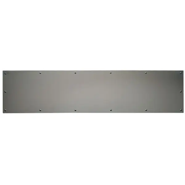 TRIMCO 6X28.630 Door/Wall Protection Plate, Mop, 28 Length x 6 Height, 0.05 Gauge Stainless Steel, Satin Stainless Steel