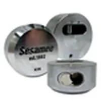 CCL SECURITY PRODUCTS 930KIK Hidden Shackle, Flat Back, KIK Keyed, 2-7/8 Width, Hardened Steel