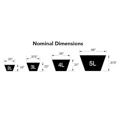 Bando 3L200 Duraflex GL FHP V-Belt - Essential for Efficient Power Transmission
