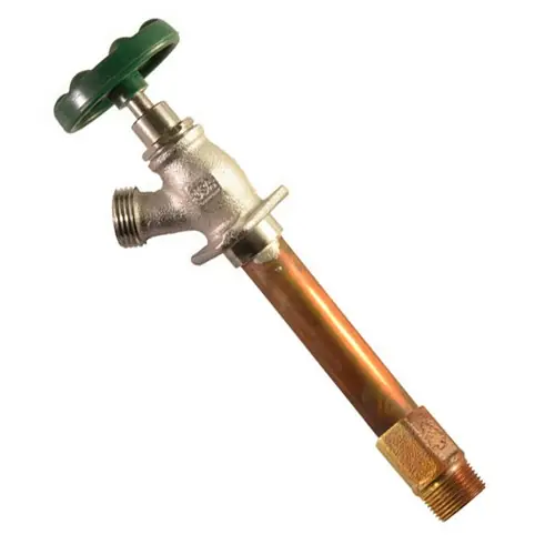 Arrowhead Brass 455-14LF Satin Lawn Faucet, 1/2 inch FIP Or 3/4 inch MIP, 14 inch L