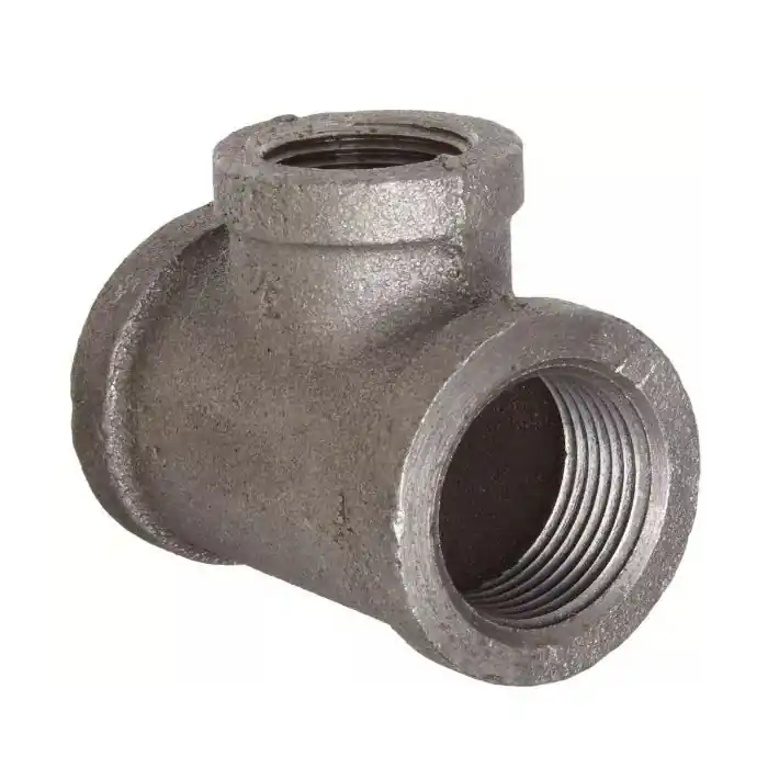 Malleable Fittings ZMBTR0401 Reducing Tee 3/4 x 3/4 x 1/4 Black Malleable Iron