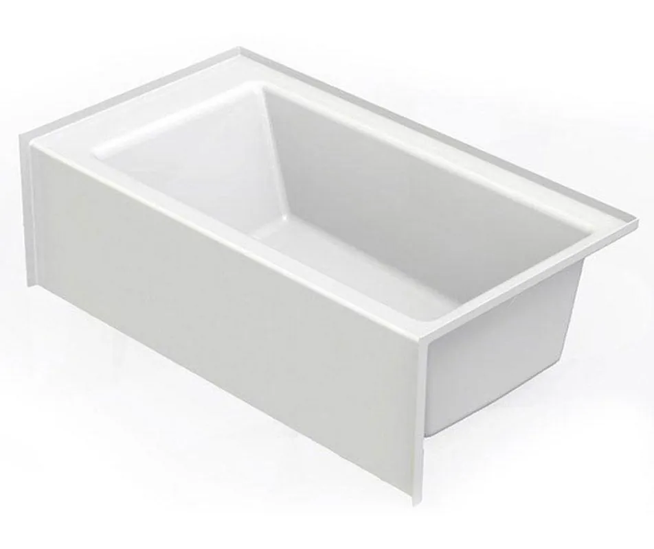 Aquatic 6036SMINR-WH Everyday 60 in. x 36 in. Soaker Alcove Bathtub with Right Drain in White