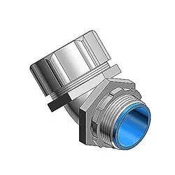 THOMAS & BETTS 5343 3/4 Inch 45 Degree Malleable Iron Insulated Liquidtight Connector
