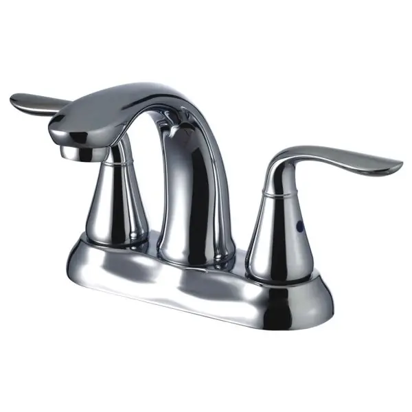Luxury Line 201-6608 Bethany Two Handle Bathroom Faucet with Brass Pop-Up Drain