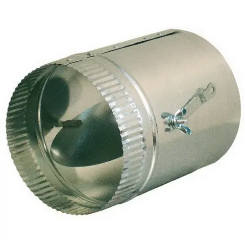 Gray Metal South 6-325 6 inch Round Damper Section