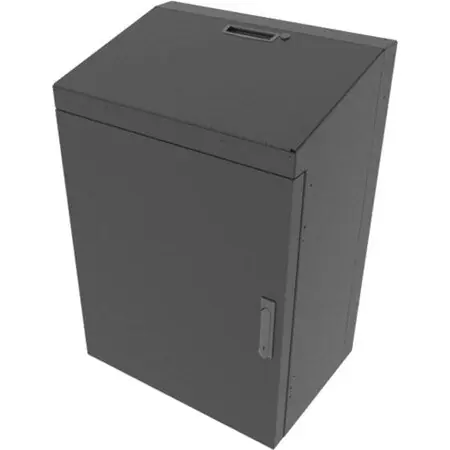 Middle Atlantic VWM-SD-8-36K-BW 8 Space Vertical Wall Rack Cabinet with Solid Door