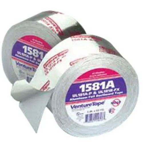 3M 1581AP Venture Tape 1581 Aluminum Foil Duct Closure Tape, 2-1/2 inch x 60 yd