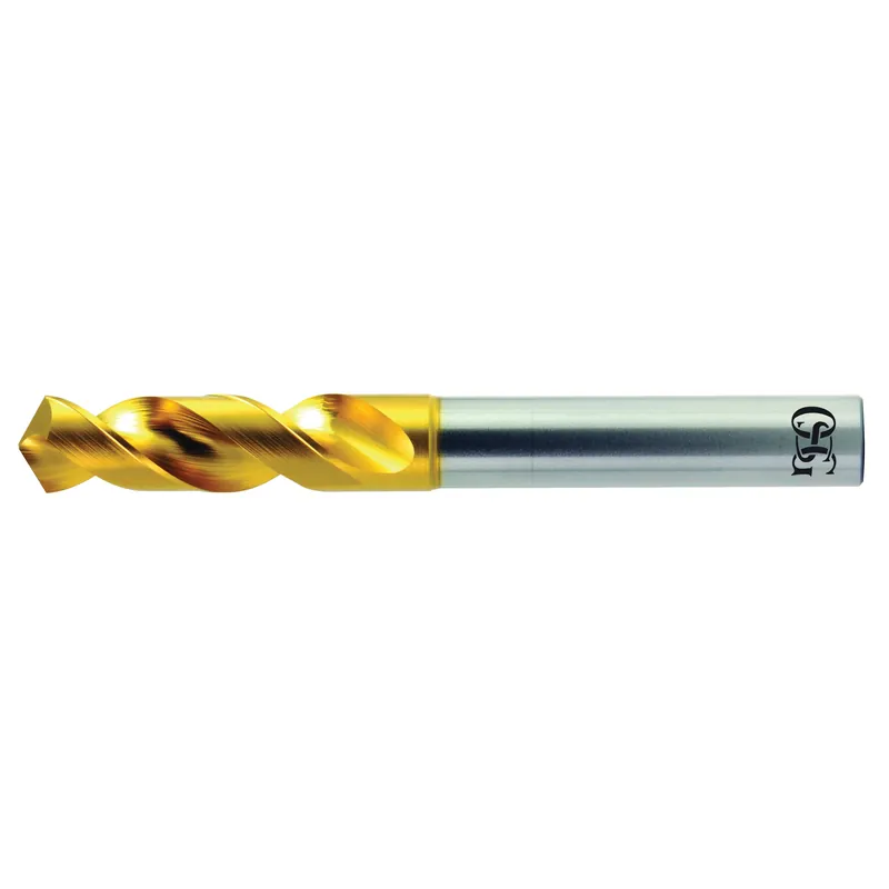 OSG 8595321 Ex-SUS-GOLD 1100 Stub Length Drill Bit, 3.21 mm Drill - Metric, 0.1264 in Drill - Decimal Inch, HSS-E, TiN Coated