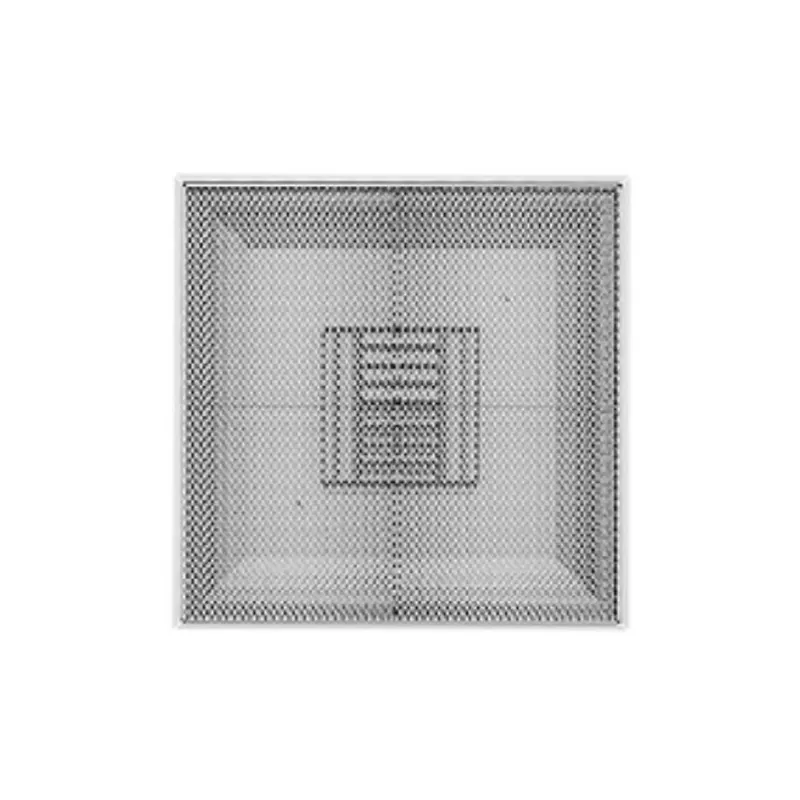 METALAIRE UA-7600R6142401 Perforated Return Diffuser 14 inch Round Neck Steel Lay-in T-Bar 24 inch x 24 inch White