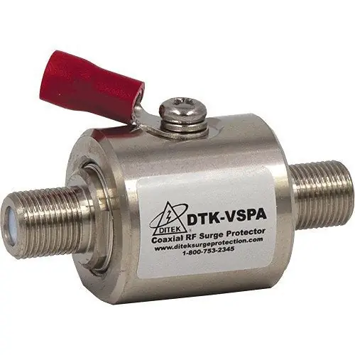 DITEK DTK-VSPA Coax Surge Protection Module for CATV, Broadband Cable, and Digital Satellite Systems