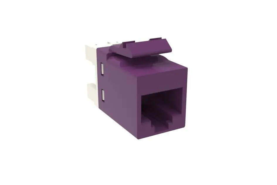 CommScope 760237637 Copper Jack Cat 6 UTP Without Dust Cover Violet