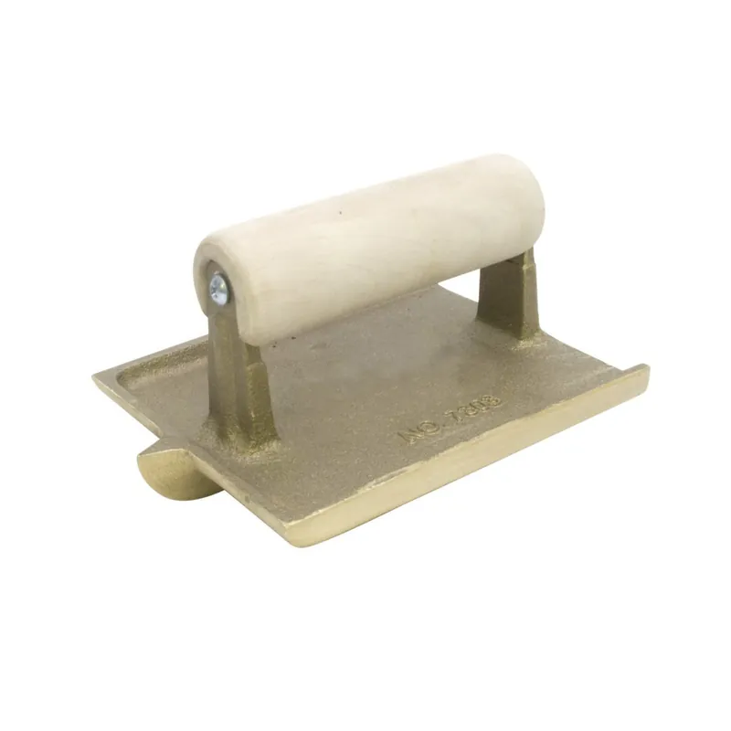 MARSHALLTOWN TROWEL COMPANY 7304WWC Marshalltown 6 x 4-1/2 3/8 Radius 7/8 Wide 3/4 Deep Bronze Groover Wood Handle