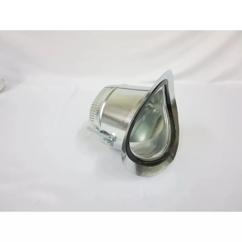 Crown Products 3144 Round Take-Off Collar with Damper 4 Inches - Galvanized Steel