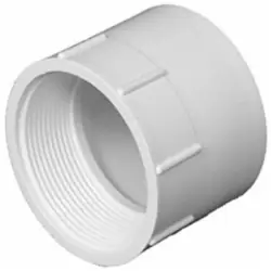 SPS Approved Vendor PVC101 8 inch PVC DWV Female Adapter, Hub x FPT