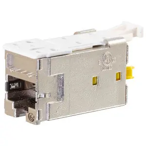 ORTRONICS HDJS6A Clarity CAT 6A Shielded High Density Jack, T568A/B, Lacing Cap Termination