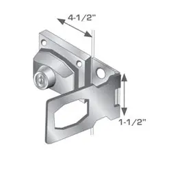 PRO-LOK ELK-110-KD HASP LOCK,4-1/2