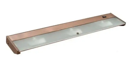 Elite Lighting EUL-LED-16-BZ LED Undercabinet Lighting, 1-1/2 in x 16 in, 4 Watts, 120V, Bronze Housing