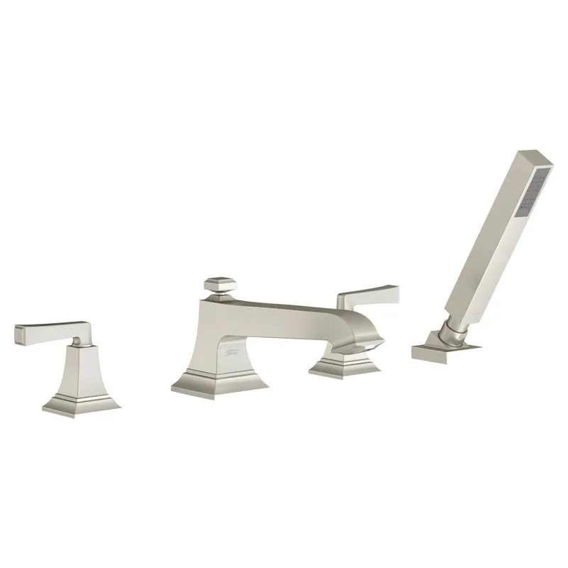 American Standard T455901.295 Town Square S Bathtub Faucet With Lever Handles And Personal Shower For Flash Rough-in Valve In Brushed Nickel