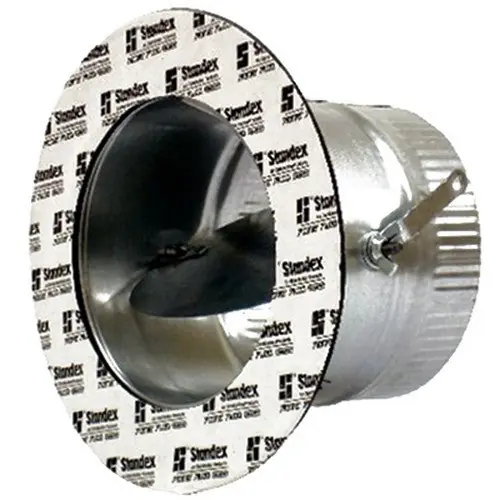 Gray Metal South 12-400AD 12 inch Adhesive Metal Duct Takeoff With Damper