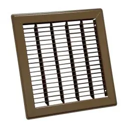 Auer Registers F250820B 8X20 Floor Grille / Brown