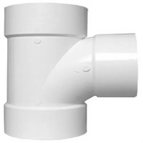 Charlotte Pipe and Foundry DWT10 10 x 10 x 10 inch PVC DWV Sanitary Tee
