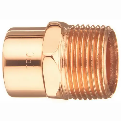 Elkhart Products CMAS 4 inch Wrot Copper Male Adapter SWT x MIP