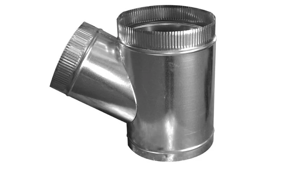 Air Duct Products 5101.141414-26 14 Inch T-Wye Galvanized 26 Gauge
