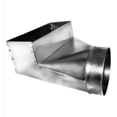 SOUTHWARK METAL 24R4108 Register Boot 90 Degree 8 inch Diameter Black