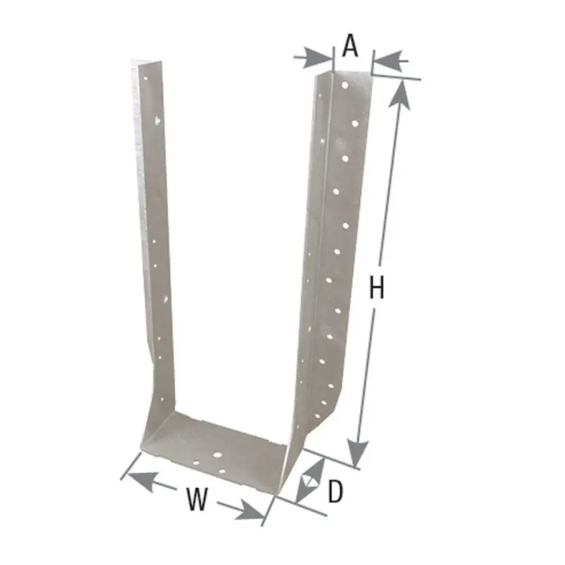 USP UHD1714IF USP HD Series 2-1/2 x 1-13/16 x 13-5/16 14 ga Heavy Duty Face-Mount Hanger