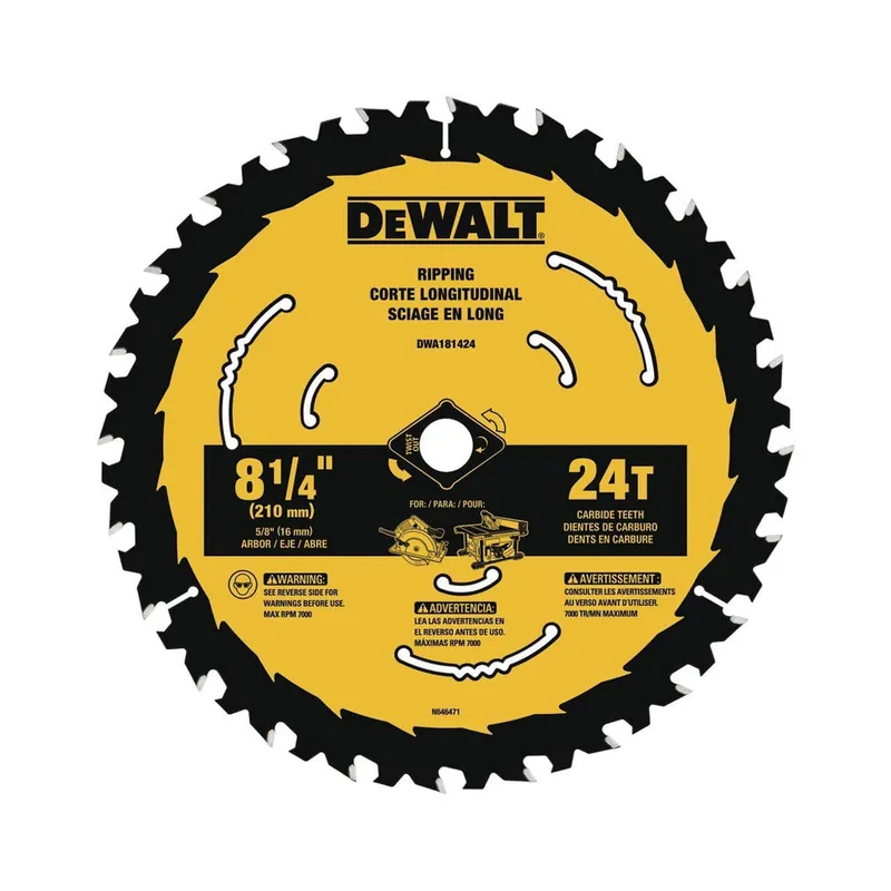 TRUE VALUE DWA181424 8-1/4 24T Saw Blade