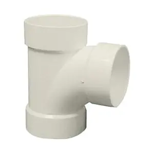 Napco P157-4 P-Series PVC Solvent Weld SDR35 Sewer Sanitary Reducing Tee