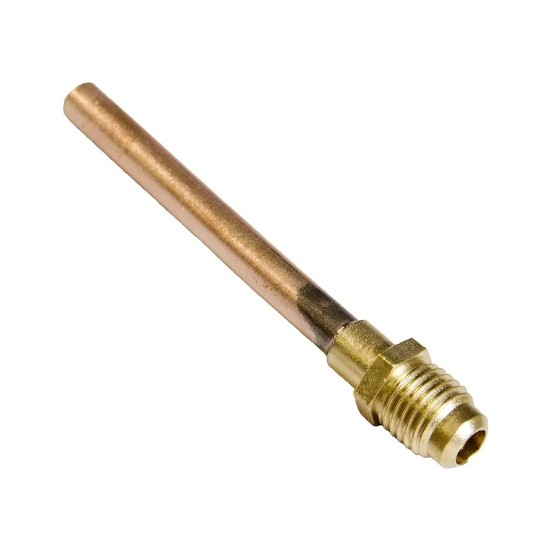 BesTech BT8404 1/4 Inch Male Flare Access Fitting with 1/4 Inch Copper Tube Economy Line Service Valve
