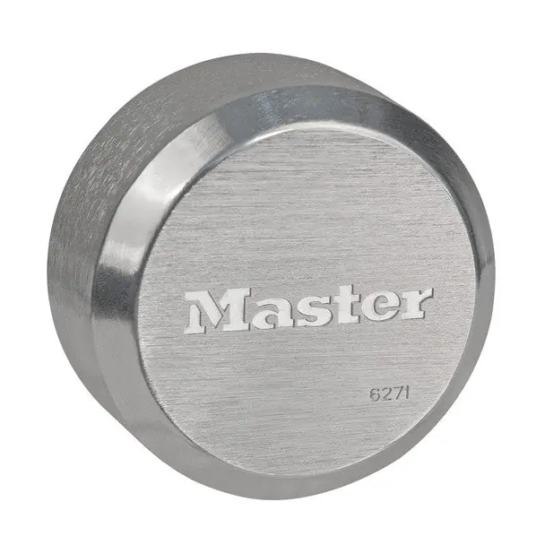 Master Lock Company 6271W700A KA 13033 Tumbler Padlock, Proseries, Keyed Alike, 6-Pin Cylinder, Hidden Shackle, 2-7/8 Width, Reinforced Die-Cast Zinc