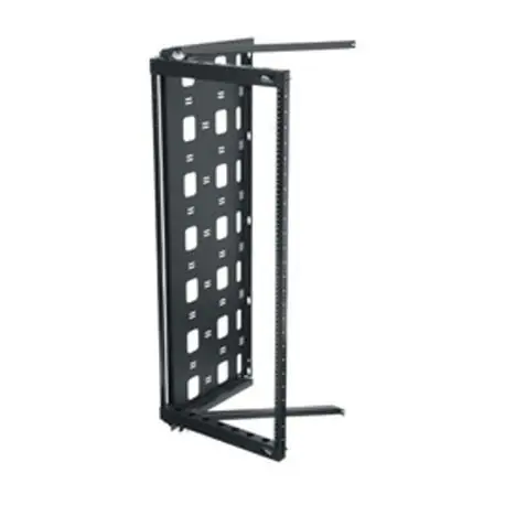 Middle Atlantic SFR-12-18 Swing Frame Rack, Height: 27-1/4 in, 24 in Depth, Powder Coat, Black, Mounting: Wall