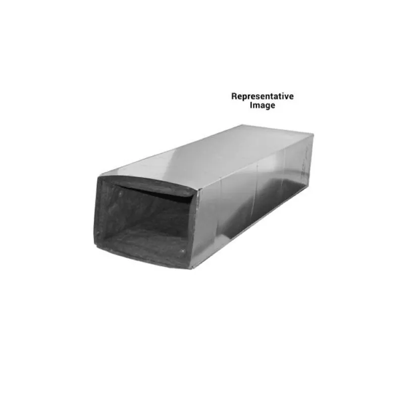 Air Duct Products 5523.096156360-26 9-3/4 inch x 15-3/4 inch x 36 inch Plenum with 1 inch Liner 26 Gauge PLEN975157536