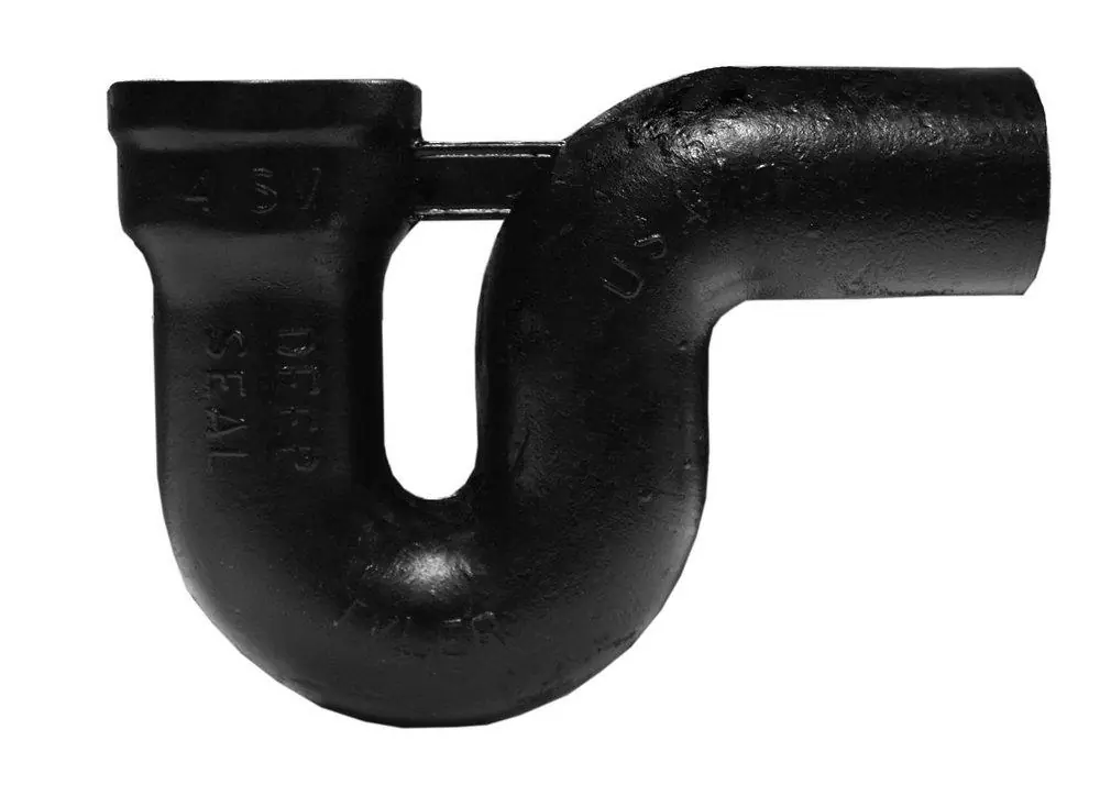 Tyler Pipe 004868 4 in. Hub x Spigot Cast Iron P-Trap