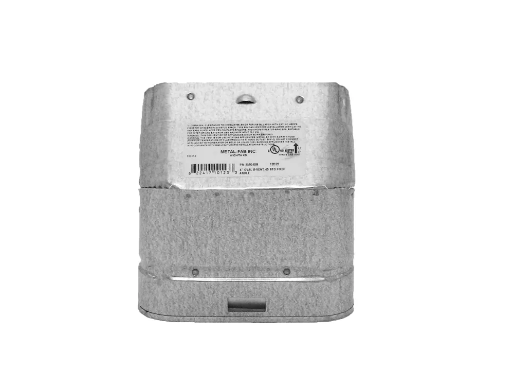 Metal-Fab 6MO45S B Vent, Galvanized Steel/Aluminium Alloy, 6 in Dia