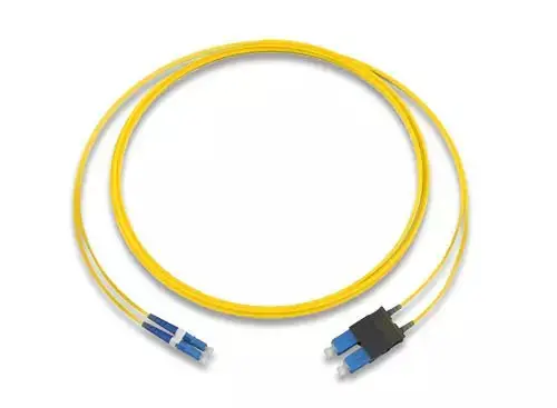 Corning 047202G5120001M 2-F Jumper SM Riser Zipcord, LC Dup - SCUPC Dup 1MT
