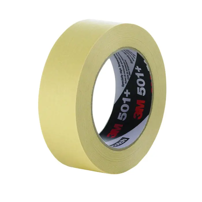 3M 7010335156 High Temperature Adhesive Tape, 55 m L x 48 mm W, 7.3 mil THK