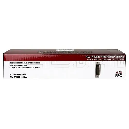 ADI PRO 0E-MRTSTRIKE Fire Rated Strike for Mortise or Cylindrical Locksets