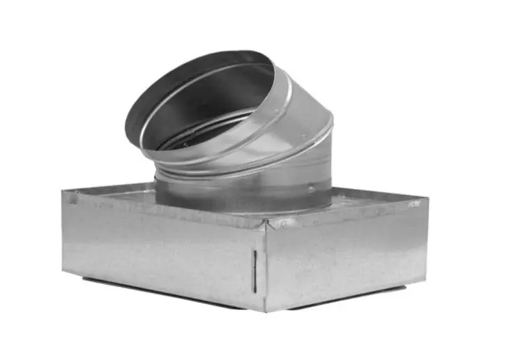 Cody Company 651R66106 Cody Co 651-R6 Insulated Register Boots w/ 45 Deg Elbow For Rails - Standard Gauge 10X6X6