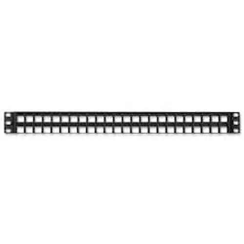 Belden AX103121 Keyconnect 48-Port Flat Patch Panel Unloaded 1U Black