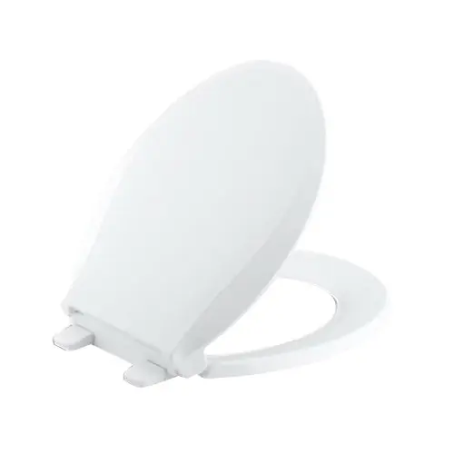 Kohler K4639RLWH Cachet Plastic Toilet Seat 16-5/8 in x 14.187 in x 1-1/8 in